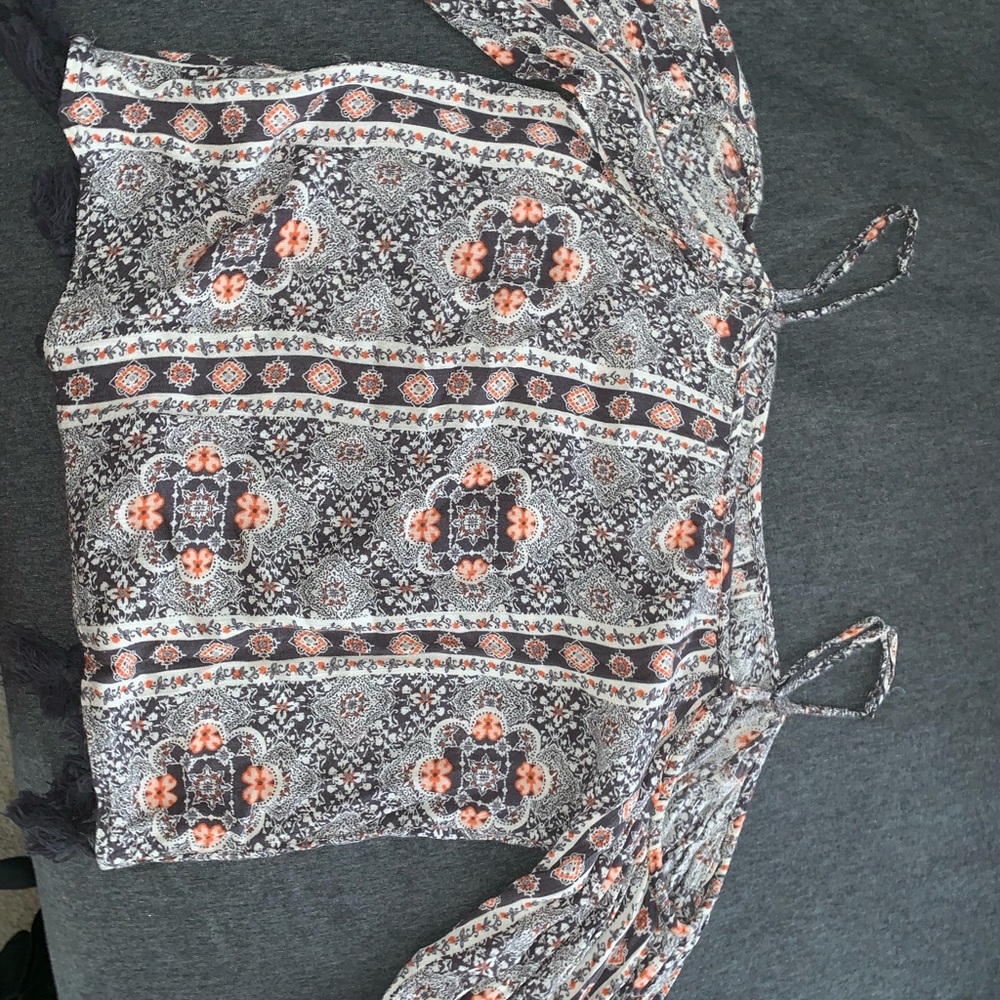 Off The Shoulder Patterned American Eagle Top - image 1